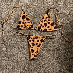 Cheetah print bikini